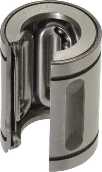 Thomson Industries - 1/2" Inside Diam, 85 Lbs. Dynamic Capacity, Open Linear Bearing - Best Tool & Supply