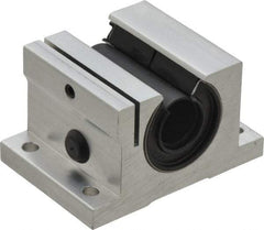 Thomson Industries - 5/8" Inside Diam, 620/1240 Lbs. Dynamic Capacity, Open Single Pillow Block Linear Bearing - 1.44" Overall Height x 2-1/2" Overall Width - Best Tool & Supply