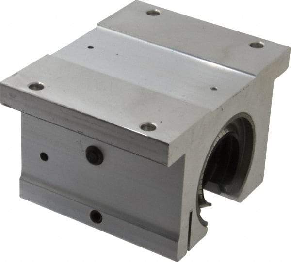 Thomson Industries - 1-1/2" Inside Diam, 3880/7760 Lbs. Dynamic Capacity, Open Single Pillow Block Linear Bearing - 2.94" Overall Height x 4-3/4" Overall Width - Best Tool & Supply