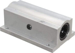 Thomson Industries - 3/4" Inside Diam, 1130/2260 Lbs. Dynamic Capacity, Closed Twin Pillow Block Linear Bearing - 1-3/4" Overall Height x 2-3/4" Overall Width - Best Tool & Supply