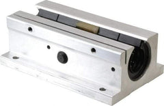 Thomson Industries - 3/4" Inside Diam, 1130/2260 Lbs. Dynamic Capacity, Open Twin Pillow Block Linear Bearing - 1.56" Overall Height x 2-3/4" Overall Width - Best Tool & Supply