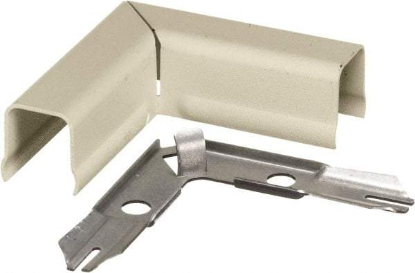 Hubbell Wiring Device-Kellems - 2.68 Inch Long x 0.9 Inch Wide x 2.68 Inch High, Raceway Elbow End - 90°, Ivory, For Use with HBL500 Series Raceways and HBL750 Series Raceways - Best Tool & Supply