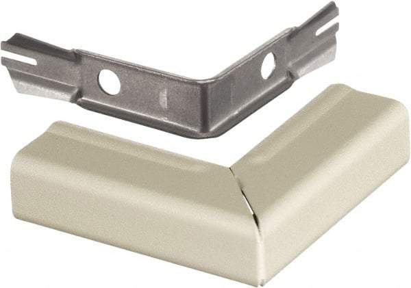 Hubbell Wiring Device-Kellems - 2.59 Inch Long x 0.9 Inch Wide x 2.59 Inch High, Raceway Elbow End - Ivory, For Use with HBL500 Series Raceways and HBL750 Series Raceways - Best Tool & Supply