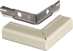 Hubbell Wiring Device-Kellems - 2.59 Inch Long x 0.9 Inch Wide x 2.59 Inch High, Raceway Elbow End - Ivory, For Use with HBL500 Series Raceways and HBL750 Series Raceways - Best Tool & Supply