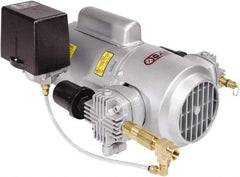 Gast - 1/2 hp, 4.5 CFM, 50 Max psi Piston Compressor Pump - 115/230-1 Volt, 16.02" Long x 13.14" Wide x 8.62" High - Best Tool & Supply