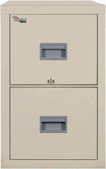 FireKing - 17-3/4" Wide x 27-3/4" High x 25" Deep, 2 Drawer Vertical File - Steel, Parchment - Best Tool & Supply