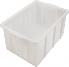 Dynalon Labware - 12.2 Gal, Clear Polyethylene Tote Container - Nesting, 23.4" Long x 14.4" Wide x 10" High - Best Tool & Supply