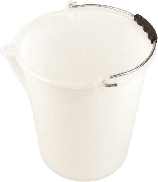 Dynalon Labware - 4-1/2 Gal Translucent Tapered Conical Polyethylene Bucket - 13-3/8" High x 12-3/16" Diam - Best Tool & Supply