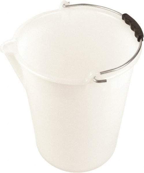 Dynalon Labware - 3-3/16 Gal Translucent Tapered Conical Polyethylene Bucket - 11-13/16" High x 11" Diam - Best Tool & Supply