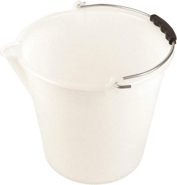 Dynalon Labware - 2-3/8 Gal Translucent Tapered Conical Polyethylene Bucket - 11" High x 9-13/16" Diam - Best Tool & Supply