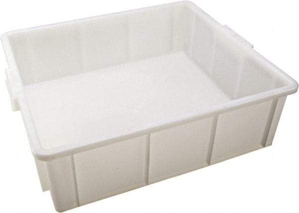 Dynalon Labware - White Polyethylene Tote Container - Stacking, 18" Long x 16.1" Wide x 5.6" High - Best Tool & Supply