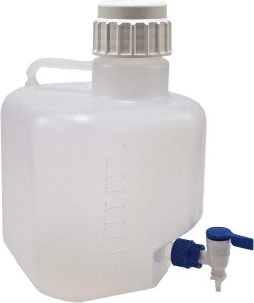 Dynalon Labware - 10,000 mL Carboy - Polypropylene, Translucent, 14.1" High x 9.4" Diam, 90mm Cap - Best Tool & Supply