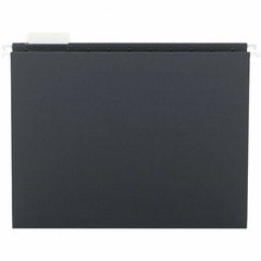 SMEAD - 12-1/4 x 9-1/2", Letter Size, Black, Hanging File Folder - 11 Point Stock, 1/5 Tab Cut Location - Best Tool & Supply