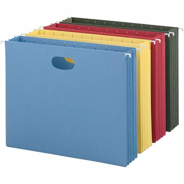 SMEAD - 12-1/4 x 9-1/2", Letter Size, Assorted Colors, Hanging File Folder - 11 Point Stock - Best Tool & Supply