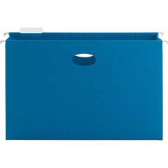 SMEAD - 9-1/2 x 14-1/2", Legal, Sky Blue, Hanging File Folder - 11 Point Stock, 1/5 Tab Cut Location - Best Tool & Supply