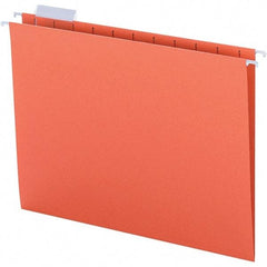 SMEAD - 12-1/4 x 9-1/2", Letter Size, Orange, Hanging File Folder - 11 Point Stock, 1/5 Tab Cut Location - Best Tool & Supply