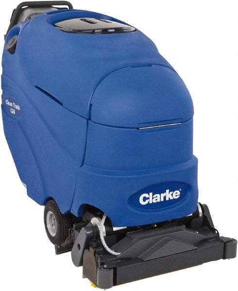 Clarke - 24" Cleaning Width, 70" Water Lift, Walk Behind Carpet Extractor - 93 CFM Air Flow, 20 Gal Tank Capacity, 16 Gal Tank Recovery Capacity, 100 Pump psi - Best Tool & Supply