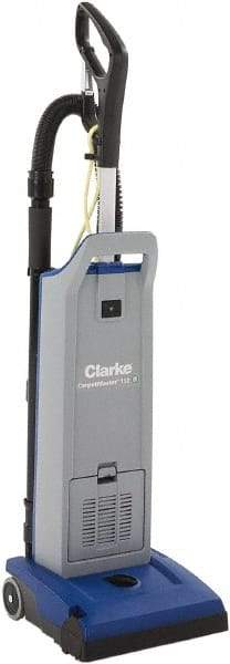 Clarke - Single Motor Upright Vacuum Cleaner - 11-1/2" Cleaning Width, 9" Amps, Ergonomic Handle - Best Tool & Supply