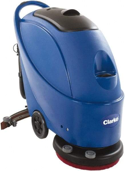 Clarke - 17" Cleaning Width, Electric Floor Scrubber - 1 hp, 150 RPM, 13.2 Gal Tank Capacity - Best Tool & Supply