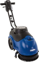 Clarke - 15" Cleaning Width, Battery Powered Floor Scrubber - 0.33 hp, 150 RPM, 3.5 Gal Tank Capacity - Best Tool & Supply