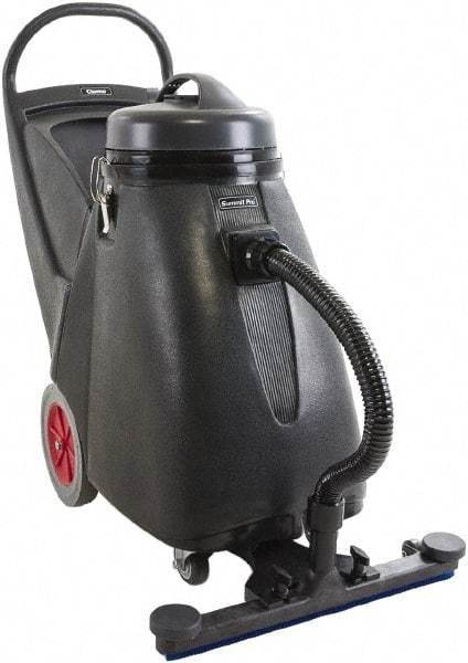 Clarke - 18 Gal Plastic Tank, Electric Powered Wet/Dry Vacuum - 1.17 Peak hp, 110 Volt, 8 Amps, 9' Hose Fitting, Cloth Filter, Accessories Included - Best Tool & Supply