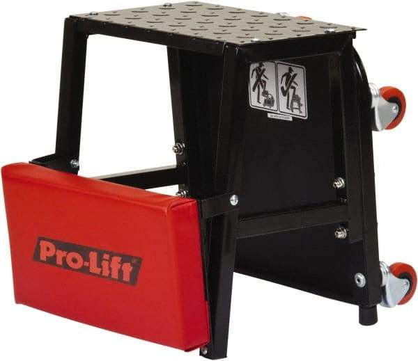 Omega Lift Equipment - 300 Lb Capacity, 4 Wheel Creeper Seat - Alloy Steel, 16.93" Long x 5.91" Overall Height x 14" Wide - Best Tool & Supply