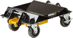 Omega Lift Equipment - 4 Wheel, 2,000 Lb Capacity, One Pair Dolly without Handle - 4" Casters, 10 to 36" Polyurethane Mold on Polyetyhylene Wheels - Best Tool & Supply