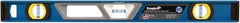 Empire Level - 24" Long 3 Vial Box Beam Level - Metal, Blue, 1 Level & 2 Plumb Vials - Best Tool & Supply