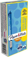 Paper Mate - 1mm Ball Point Retractable Ball Point Pen - Blue - Best Tool & Supply