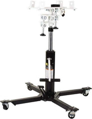 Omega Lift Equipment - 1,000 Lb Capacity Pedestal Transmission Jack - 36 to 73-1/8" High, 34-1/2" Chassis Width x 34-3/8" Chassis Length - Best Tool & Supply