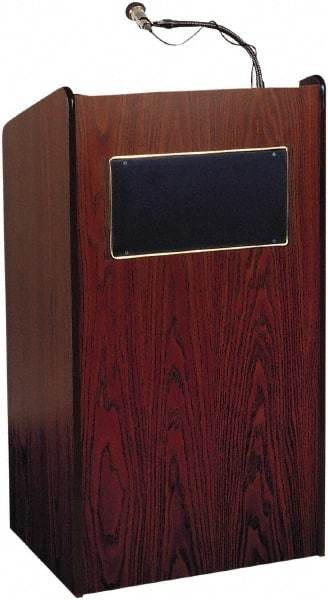 Oklahoma Sound - Wood Full Floor Lectern - 20" Deep x 25" Wide x 46" High - Best Tool & Supply