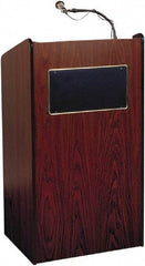 Oklahoma Sound - Wood Full Floor Lectern - 20" Deep x 25" Wide x 46" High - Best Tool & Supply