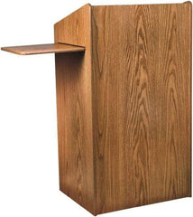 Oklahoma Sound - Wood Full Floor Lectern - 20" Deep x 25" Wide x 46" High - Best Tool & Supply