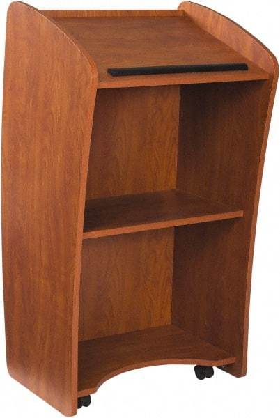 Oklahoma Sound - Wood Full Floor Lectern - 21" Deep x 24" Wide x 46" High - Best Tool & Supply