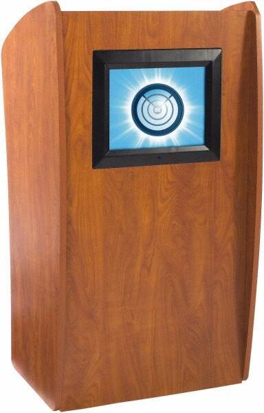 Oklahoma Sound - Wood Full Floor Lectern - 21" Deep x 24" Wide x 46" High - Best Tool & Supply