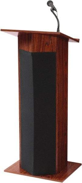 Oklahoma Sound - Wood Full Floor Lectern - 17" Deep x 22" Wide x 46" High - Best Tool & Supply