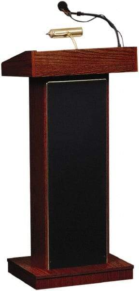 Oklahoma Sound - Wood Full Floor Lectern - 17" Deep x 22" Wide x 46" High - Best Tool & Supply