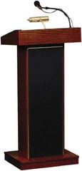 Oklahoma Sound - Wood Full Floor Lectern - 17" Deep x 22" Wide x 46" High - Best Tool & Supply