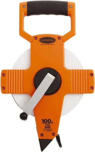 Keson - 100' x 3/8" Tape Measure - 1/8" Graduation - Best Tool & Supply