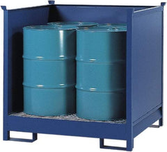 Denios - Mobile Spill Containment Type: Transport Pallet w/Side Walls Number of Drums: 4 - Best Tool & Supply