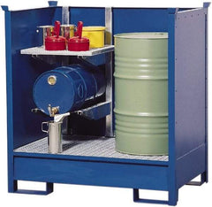 Denios - Mobile Spill Containment Type: Transport Pallet w/Side Walls Number of Drums: 2 - Best Tool & Supply