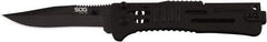 SOG Specialty Knives - 3.019" Blade, 4" OAL, Clip Point Folding Knife - 4.22" Closed Length, Stainless Steel, 1 Blade, 1 Edge, Belt clip - Best Tool & Supply