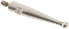 SPI - 1.5mm Ball Diam, Steel, Ball Test Indicator Contact Point - 0.497" Contact Point Length, Use with Tesa Test Indicators - Best Tool & Supply