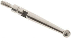 SPI - 2.4mm Ball Diam, Carbide, Ball Test Indicator Contact Point - 0.688" Contact Point Length, Use with Interapid Test Indicators - Best Tool & Supply