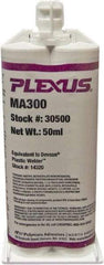 Plexus - 50 mL Cartridge Two Part Adhesive - 3 to 6 min Working Time, 60°F - Best Tool & Supply