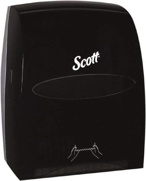 Scott - Hands Free, Plastic Paper Towel Dispenser - 16.13" High x 12.63" Wide x 10.2" Deep, 1 Roll, Smoke (Color) - Best Tool & Supply