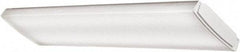 Lithonia Lighting - 1 Lamp, 4 Ft. Long, 41 Watt, 4,600 Lumen, Surface Mounted, LED Lamp Wraparound Light Fixture - 120-277 Volt, White - Best Tool & Supply