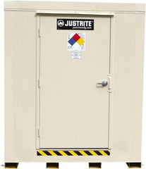 Justrite - 2 Drum, 88 Gal Sump Capacity, Locker - 6' Long x 3-1/2' Wide x 6.25' High, Galvanized Steel - Best Tool & Supply