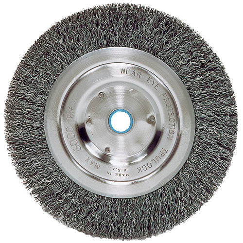‎Vortec Pro 6″ Narrow Face Crimped Wire Wheel, .014″ Steel Fill, 5/8″-1/2″ Arbor Hole, Retail Pack - Best Tool & Supply