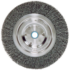 ‎Vortec Pro 6″ Narrow Face Crimped Wire Wheel, .014″ Steel Fill, 5/8″-1/2″ Arbor Hole, Retail Pack - Best Tool & Supply